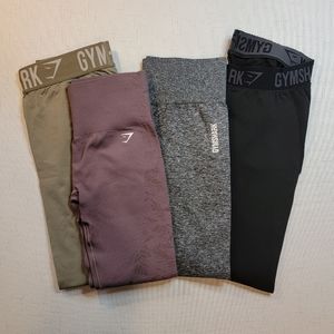 Gymshark 4pc Legging Bundle